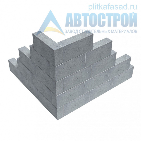 Блок бетонный для перегородок 80x188x390 мм полнотелый А-Строй в Королеве по низкой цене