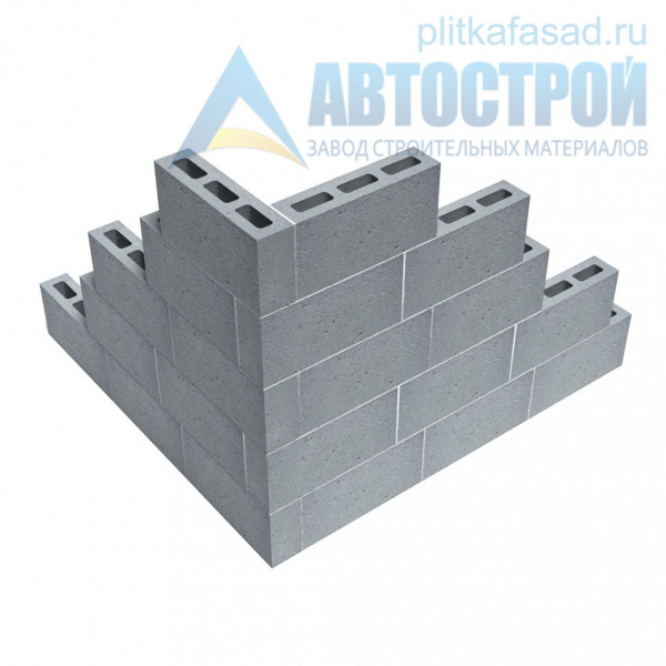 Блок бетонный для перегородок 80x188x390 мм пустотелый А-Строй в Королеве по низкой цене