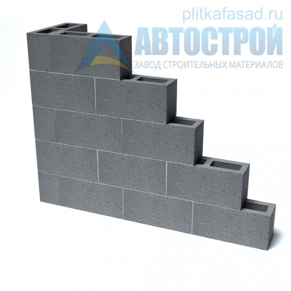 Блок бетонный для межквартирных перегородок 120х190х390 мм пустотелый А-Строй в Королеве по низкой цене